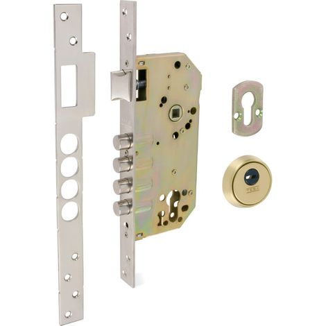 Cerrad.Tesa Emb.G.Ll.R200B T-60.60 Inox - Cerraduras Embutidas Golpe y Llave TESA 200-B
