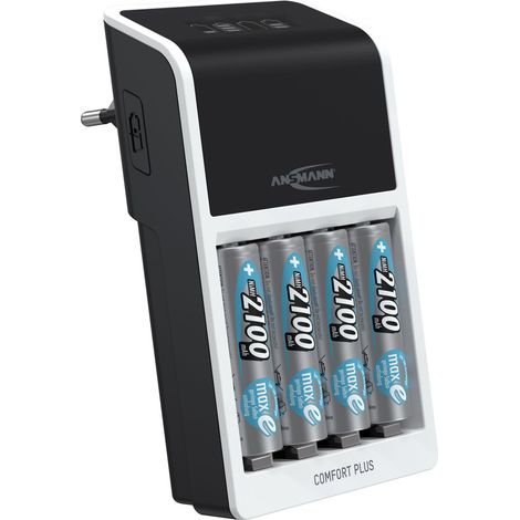 ANSMANN Chargeur pour piles Comfort Plus « Perfect 7 » (1 pièce) + 4 piles HR6 (1/10)
