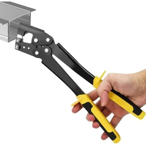 Handle Bolt Crimping Drywall Pliers, Light Steel Fixed Hammering Pliers Punching Pliers Gripping Bolt Crimping (1/4)