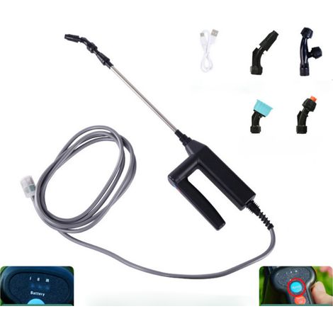 Rampe de pulvérisation portable, rampe de pulvérisation manuelle, rampe de pulvérisation, pulvérisateur électrique, pistolet d'arrosage de jardin, pistolet d'arrosage portable,(tuyau de 6 mètres)