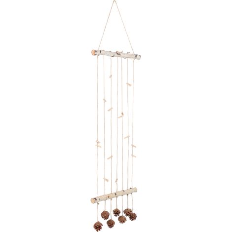 Décoration murale bohème en macramé, porte-photos suspendu en bois et corde de chanvre, style scandinave, pendentif mural artisanal, affichage photo tissé, 3 pièces. (1/5)
