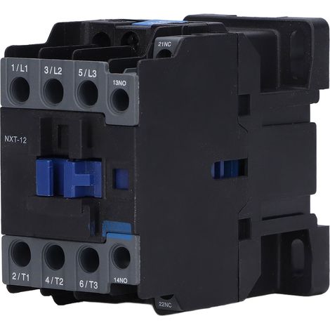 Contacteur CA, contacteur sur rail pour la commande de circuits domestiques et industriels, 380 V 50 Hz 12 A NXT-12 (1/5)