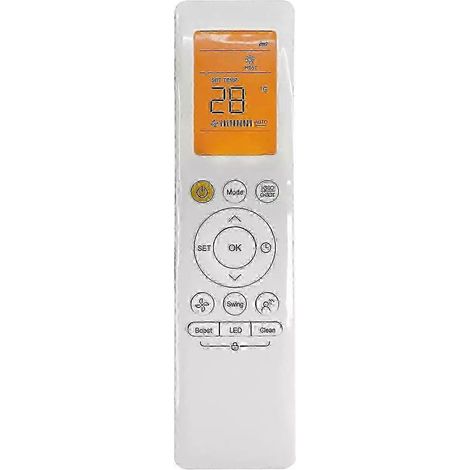 Nouvelle télécommande RG10A(B2S)/BGEF pour climatiseur Midea à diodes électroluminescentes avec rétroéclairage RG10L1(2HS)/BGEF (1/5)