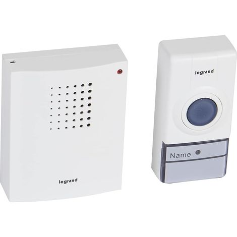 Kit Carillon Sans Fil - Transmission Radio - Portée 50 m - 32 Mélodies - Pour Appartement ou Petite Maison - Blanc (1/5)