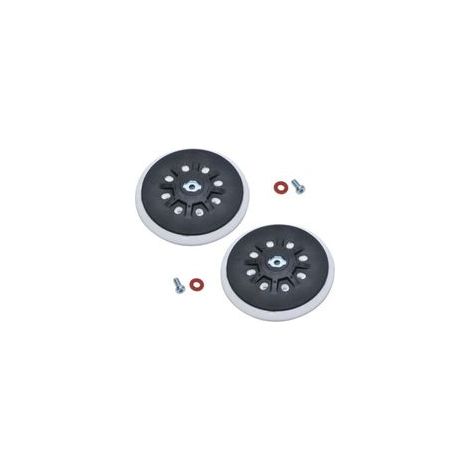 150 mm Plateau de ponçage 8 trous compatible avec les ponceuses orbitales Bos-ch ETS 150, ETS EC 150, LEX 150, WTS 150/7 498987 (souple),2 pièces (1/4)