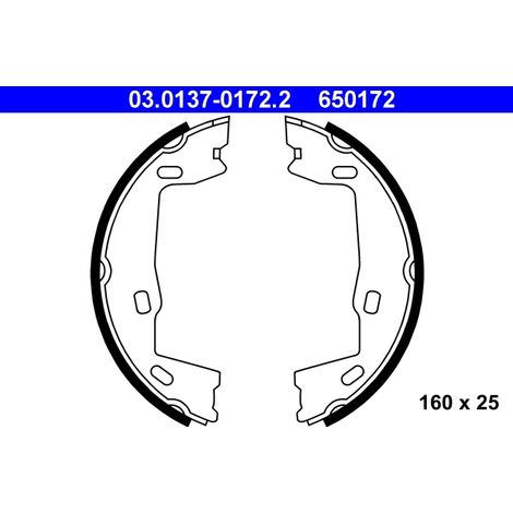 Jeu de mâchoires de frein, frein de stationnement ATE 03.0137-0172.2 CHEVROLET