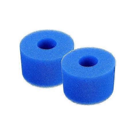 2 Stück Schwimmbadfilter-Schaumstoffkartuschen, kompatibel mit Intex S1 Typ, wiederverwendbare, waschbare Filterschaumstoff-Schwammfilterkartusche, Poolfilterwagen