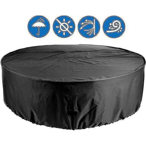 Housse imperméable pour mobilier de jardin Schan, housse de table ronde, housse robuste en toile résistante aux UV (1/5)