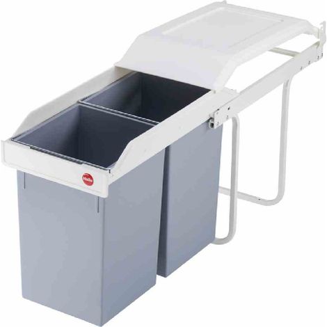 Hailo Inneneimer 14l aus Kunststoff hellgrau für Multi-Box 2x14 / duo L