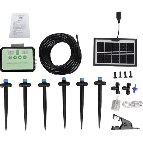 Pompe à eau solaire, système d'irrigation goutte automatique pour (1/5)