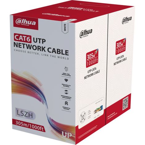 Dahua Cavo Purple 305m U/UTP CAT6 Network Cable LSZH CPR Dca PFM923I-6UN-CD