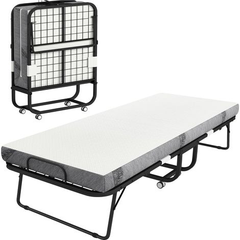 Cama plegable de 80x200 cm, estructura de acero, capacidad de carga 150 kg. (1/5)