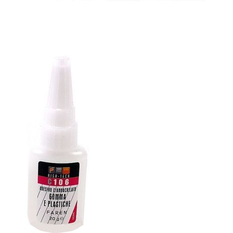 Faren C106 Adesivo cianacrilato per gomme e plastiche 10gr professionale Attack