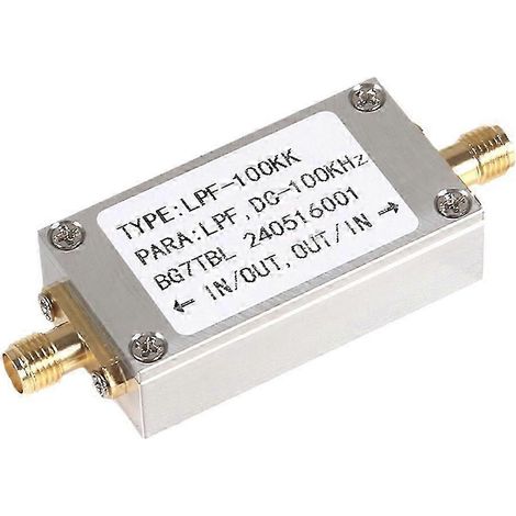 Filtre passe-bas LC LPF 100K DC-100KHZ Simple, compatible FM, interface SMA WHBYV (1/4)