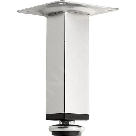 Aqualine – Pieds réglables en hauteur pour meubles – Chrome – 1 pièce – Pour surfaces dures – 10078 (1/3)