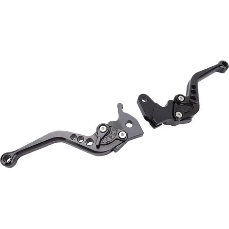 Leviers de Frein Courts YFZ 350 2002-2008 – Remplacement du Levier de Frein en Alliage d'aluminium anodisé – Compatible avec YFM 700 2000-2006 (BLACK) (1/5)