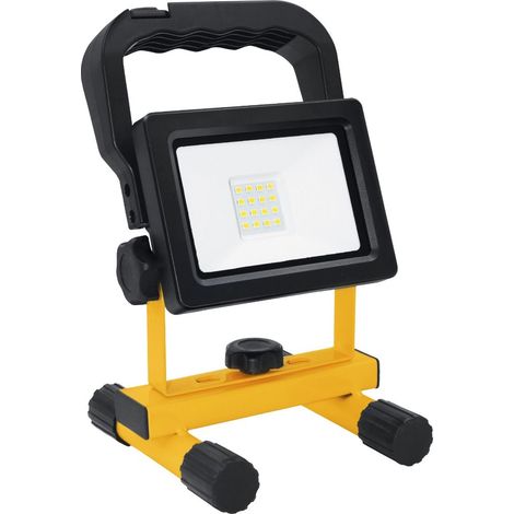 Wiederaufladbarer rotierender LED-Projektor mit 2 Lichtmodi und Unterstützung (10 W 6400 K 800 lm) IP54 13 x 21 x 12 cm (1/2)