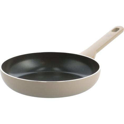 GreenChef Tones Padella con Rivestimento Ceramico Antiaderente, 20 cm, Compatibile Induzione, Senza PFAS, Adatta Forno 200 °C, Lavabile Lavastoviglie, Tortora (1/5)