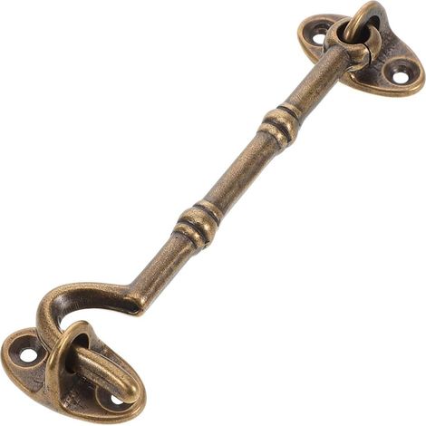 Loquet à Crochet Rotatif en Laiton Ancien 14 Cm (1/5)