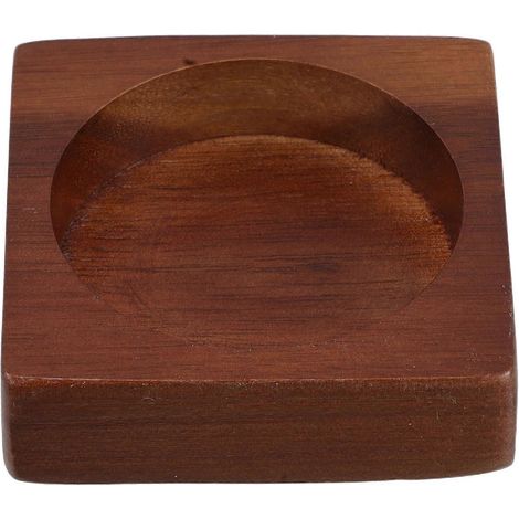 Plateau en bois pour moulin à sel et à poivre, organisateur antidérapant pour plan de travail, 6,7 x 6,7 x 2 cm (1/4)