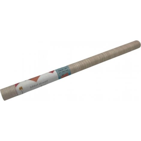 Adhésif Effet Bois Cendre Blanc 45cm x 2m (1/3)