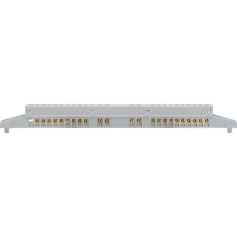 Bornier ETTROIT pour tableau électrique 12 modules avec connexion terre et neutre - DB112011