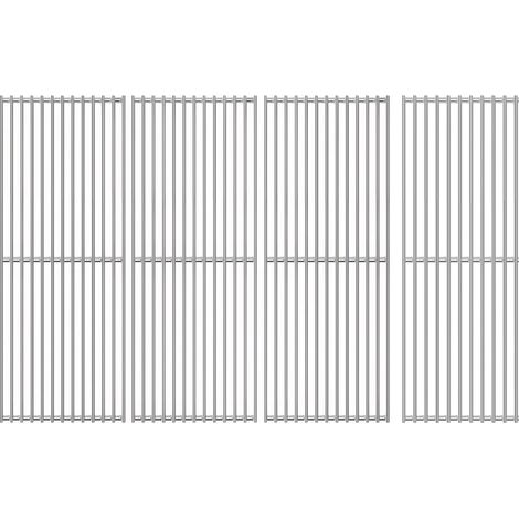 Set mit 4 Edelstahl-Grillrosten für die Burnhard Fat Fred Serie – 41,5 x 89 cm – Als Ersatzteile für Burnhard Fat Fred geeignet – Spülmaschinenfest (1/5)