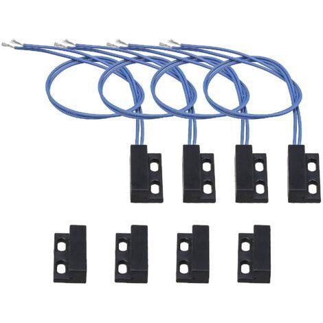 FENOPLASTICAAlarme antivol à induction magnétique pour porte domestique, interrupteur à lames normalement ouvert, 110-220 V CA, lot de 4 avec vis (1/5)