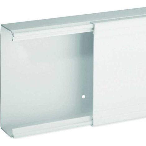 Goulotte de distribution non cloisonnable - 120 x 40 mm - 1 compartiment - Longueur 2 m - Blanc - Ta-e - B00330 - IBOCO