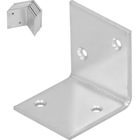 KOTARBAU® Zimmermannswinkel-Konstruktionsverbinder, Edelstahl, verzinkt, 35 x 35 x 35 mm, 12er-Set