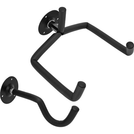Support mural guitare en métal, crochet porte-guitare, support de manche, accroche instrument, fixation robuste pour guitare électrique ou acoustique (1/5)