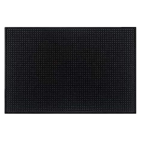 Abtropfmatte für Geschirr, rutschfest, 30 x 45 cm, schwarz, 2 Stück