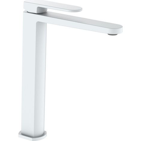 Miscelatore lavabo alto bianco senza piletta - serie Venere (1/2)