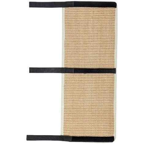 Ahlsen – Sisal-Kratzmatte für Katzen – 25 cm x 63 cm – Mit Klettverschluss zum Schutz von Möbeln – Strapazierfähig und leicht zu reinigen (1/5)