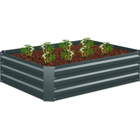 Maceta metálica elevada para verduras y hierbas (1/5)