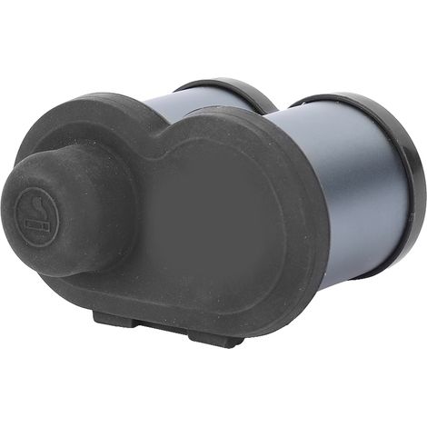 Prise allume-cigare 12V en alliage d'aluminium pour moto, avec affichage de la tension, grise. (1/5)