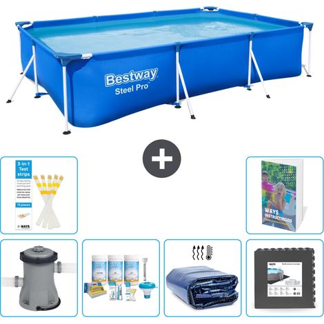 Bestway Steel Pro Rechteckig - 300x201x66 cm - 7-teilig S233