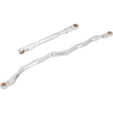 Tige de direction aluminium pour crawler RC 1/10, compatible Axial RBX10, renforcée pour tout-terrain.