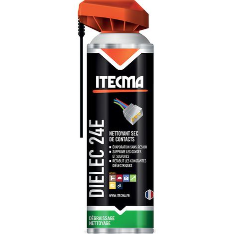 Nettoyant contact DIELEC 24E aérosol 650 ml brut - 500 ml net - ITW SPRAYTEC ITECMA (1/2)