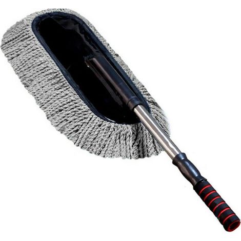 Balai Microfibre - Balai Détachable Télescopique 70-85 cm - Pour Nettoyage Auto Murs Sols - 1 Pièce (1/5)
