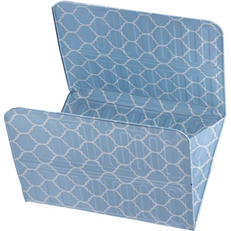 Pare-éclaboussures d'huile pliable en aluminium résistant à la chaleur, bleu, pour poêle à frire. (1/5)