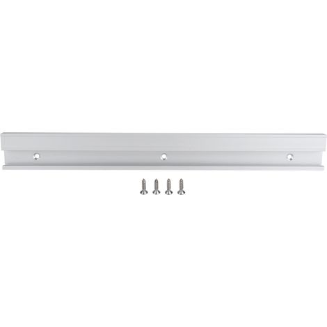 Barre de coupe d'onglet en aluminium haute résistance pour scie sur table, outil de menuiserie avec tige de jauge coulissante, 0,4 m sans échelle, 3 trous fixes