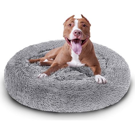 TolleTour Letto per cani Letto per gatti Letto in peluche Cuscino per cani Letto per animali domestici 60cm Grigio chiaro (1/5)