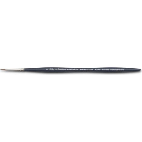 Pinceau rond n°0 aquarelle professionnelle Winsor & Newton (1/3)