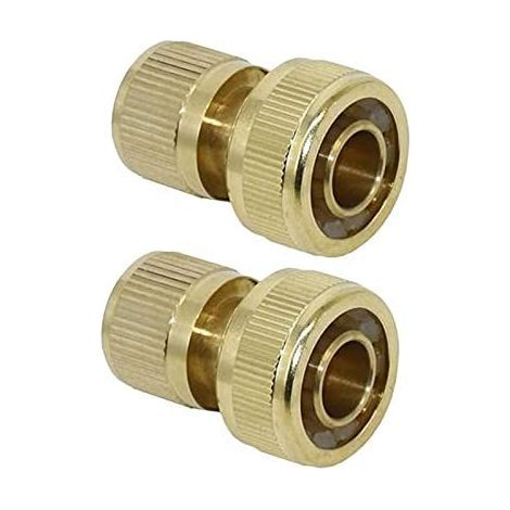 19 mm (3/4") Messing-Schlauchverbinder, Schnellkupplung für Gartenschläuche (2er-Pack) - A2 (1/5)