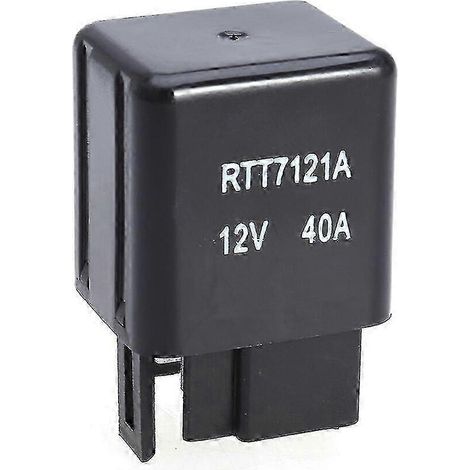 Compatible avec le relais RTT7121A 12V 40A à 4 broches, remplace directement les relais mécaniques, unipolaire unidirectionnel, peut remplacer le relais 90987-02006 (couleur aléatoire). (1/2)