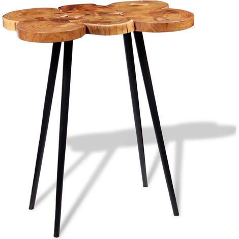 Log Bar Table Solid Acacia Wood 90x60x110 cm vidaXL (1/5)