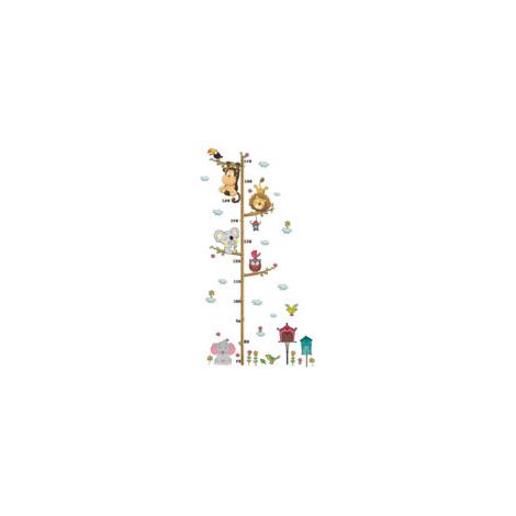Heißluftballon-Maßband-Tier-Wandaufkleber-Wandbild S-Crezuo