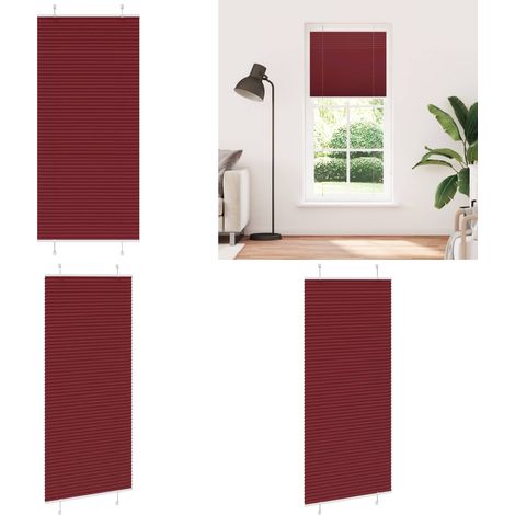 vidaXL Store plissé rouge bordeaux 90x200 cm largeur du tissu 89,4 cm (1/5)