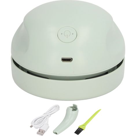 Aspirateur de Table Vert USB Rechargeable Buse Amovible Portable Silencieux Mini Aspirateur Ménager (1/5)